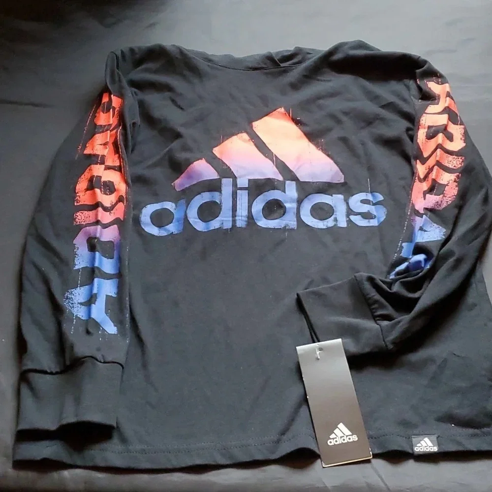 NWT Adidas Boys Long Sleeve Hoodie